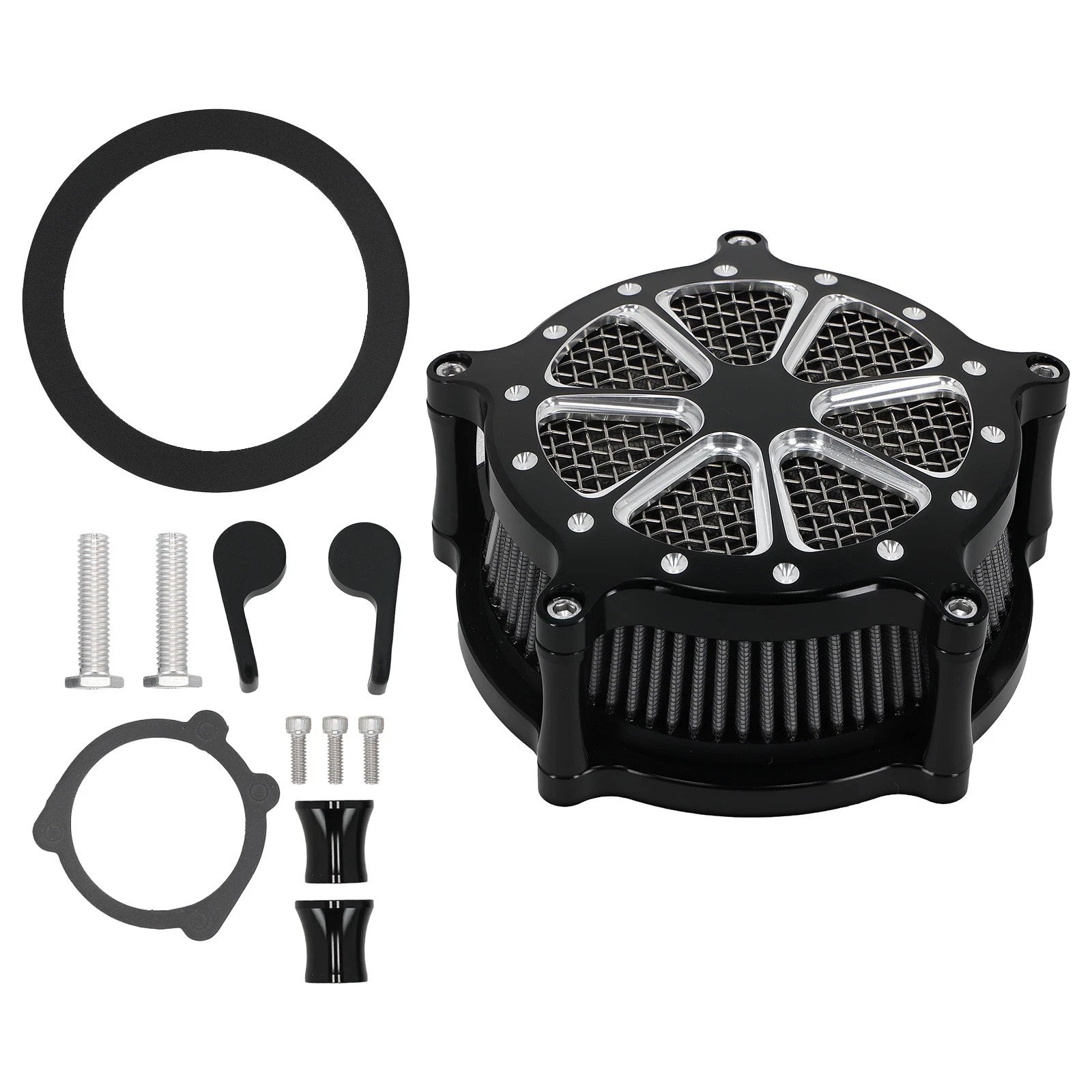 Air Cleaner Intake Filter Kit for Harley Sportster XL883 XL1200 (2004–2022) Black