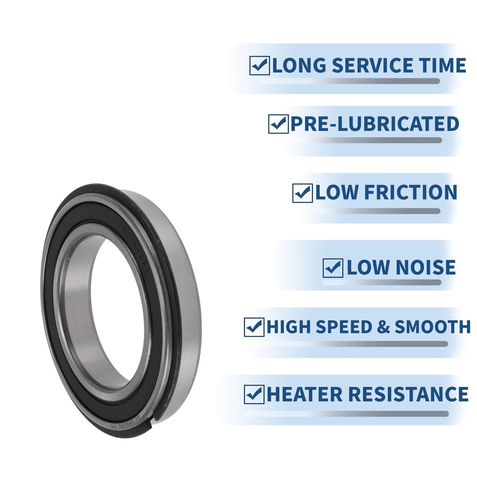 6016NR2RS Deep Groove Ball Bearings for Scooter Skateboard (80x125x22mm)