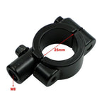 25MM M8 Rearview Handlebar Mirror Mount Holders for Motorcycle Black