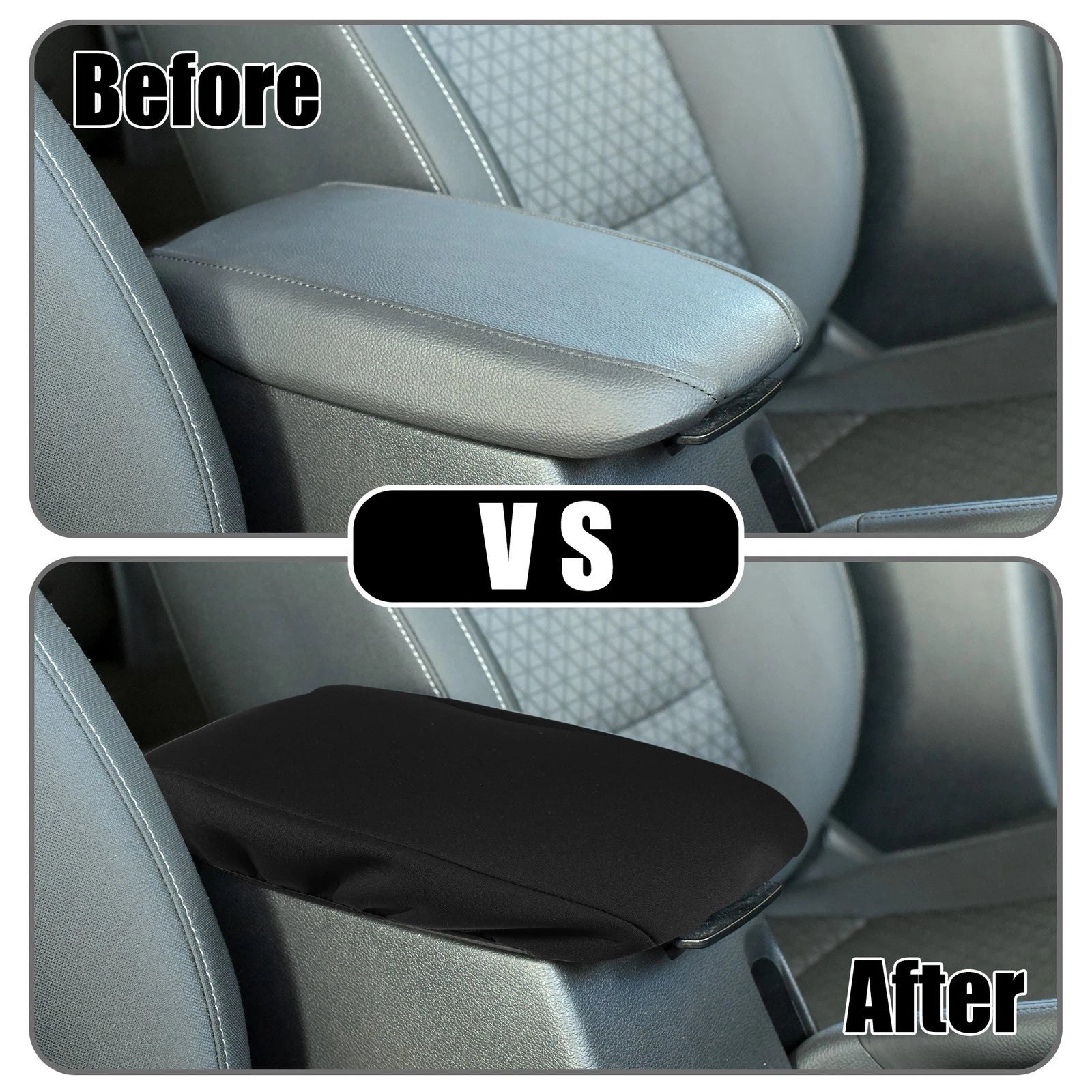 Center Console Armrest Cover for Ford Escape (2020–2023) Black