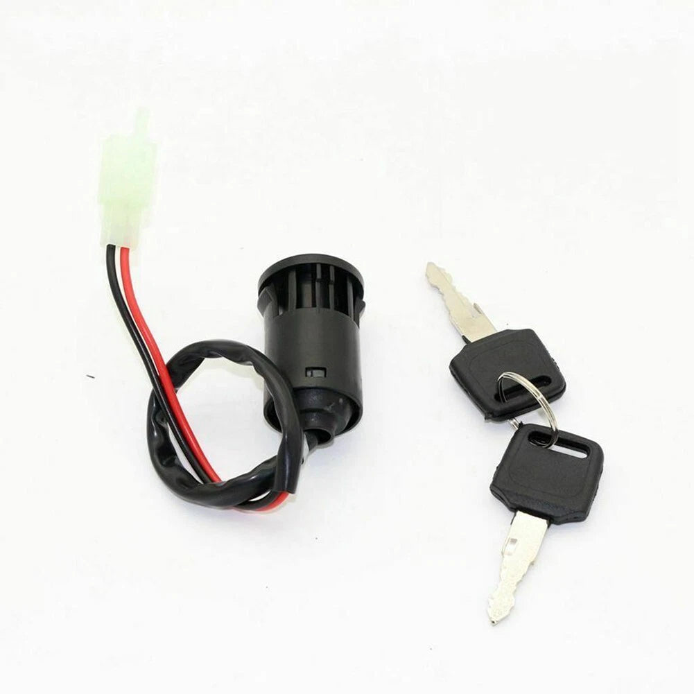 1PC 2 Wire Ignition Key Switch Lock with 2 Keys for Scooter Dirt Bike