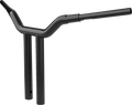 Kage Fighter Handlebar for LA Choppers (16" x 1-1/2", Black, LA-7343-16B)
