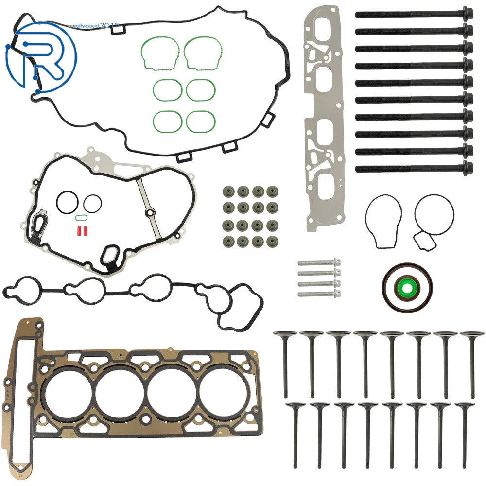 Head Gasket Bolts & Exhaust Valves for Chevrolet Equinox (2010–2013) 2.4L