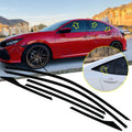 Chrome Delete Vinyl Blackout Window Trim Overlay Stickers for Honda Civic (2016–2021)