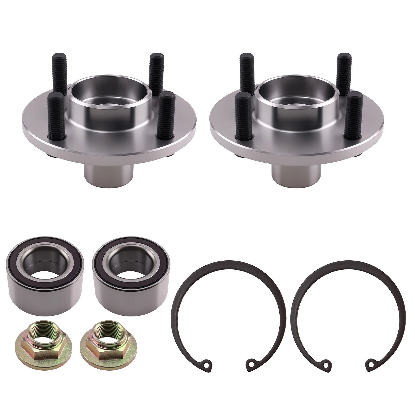 Set of 2 Front Wheel Bearings for Ford Focus (2000–2011) 718510 ABS