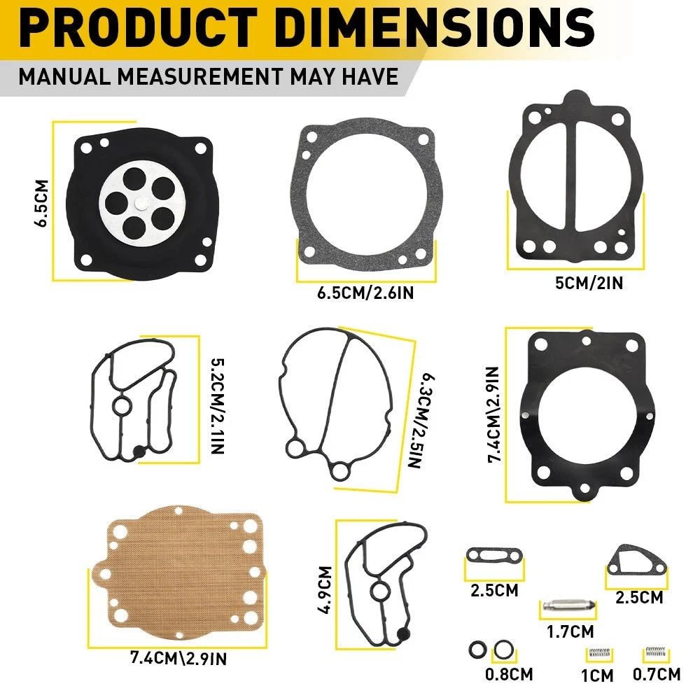 Set of 2 Carburetor Rebuild Kits for Polaris Freedom Genesis Octane Virage