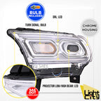 LED Headlight LH for Dodge Durango (2021–2024) - Chrome, Halogen Signal