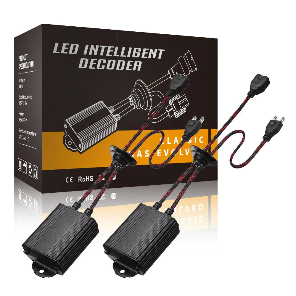 H4/9003 LED Headlight Resistor Canbus Error Free Decoder for