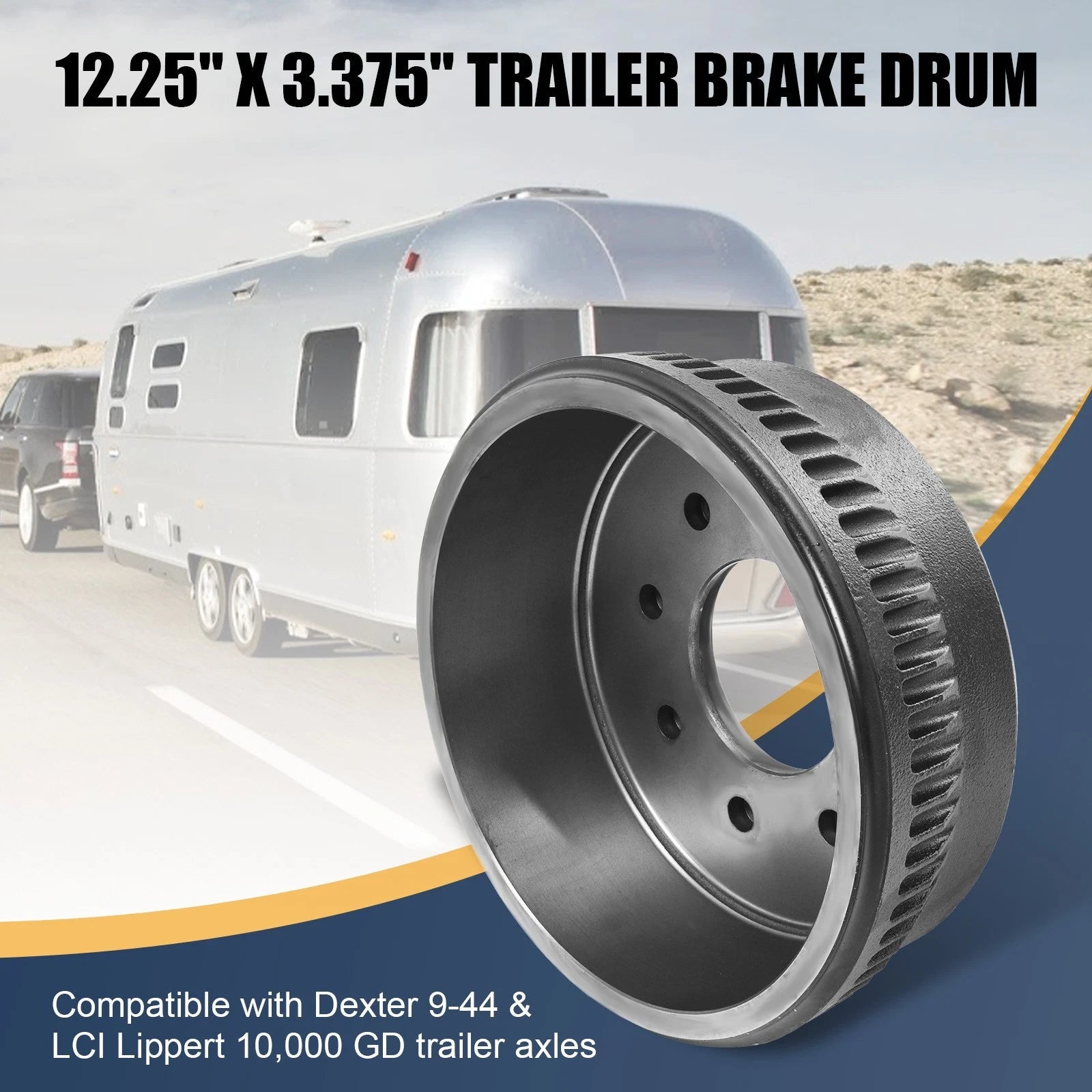 Set of 2 Brake Drums for Make Model