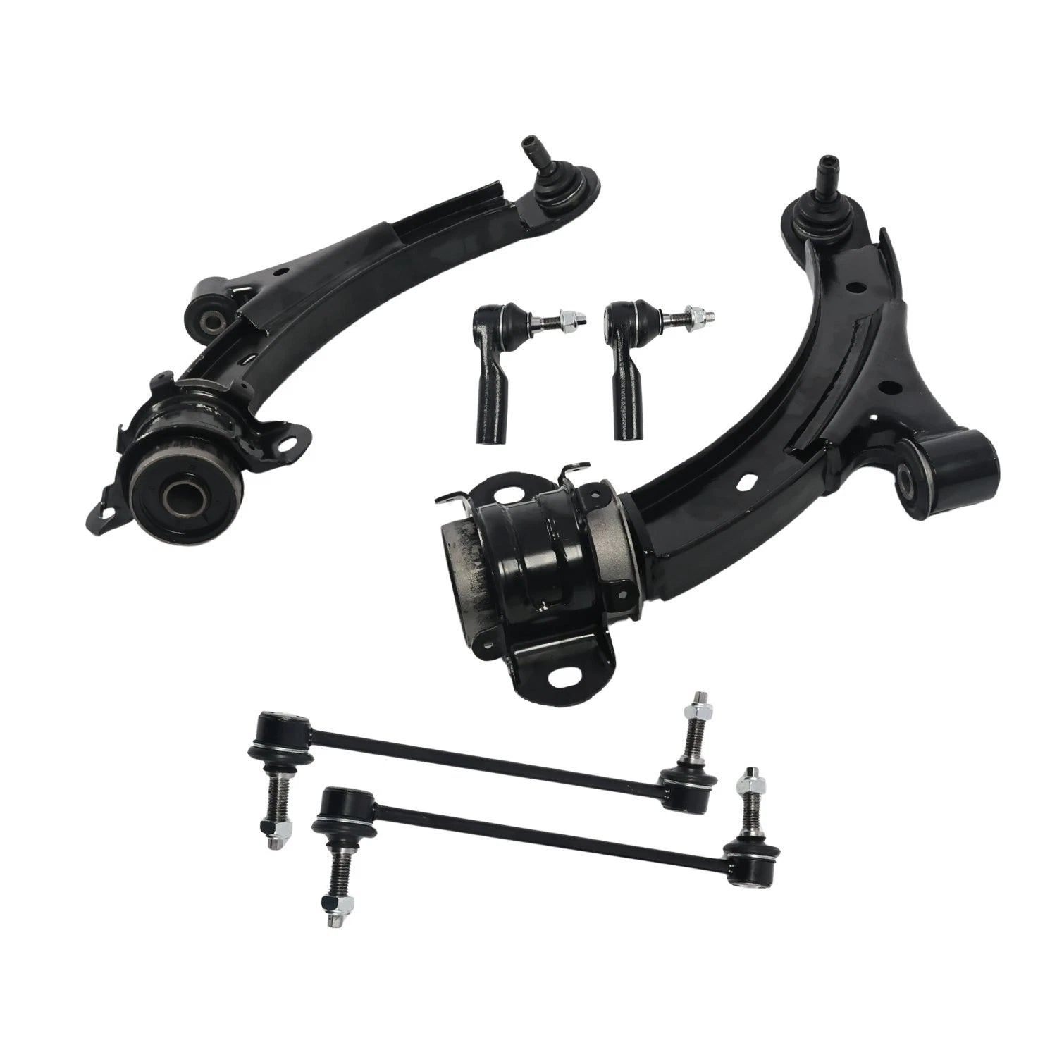 Front Lower Control Arms Sway Bars Tie Rods End Kit for Ford Mustang (2010–2014)