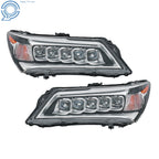 Set of 2 LED Chrome Headlights for Acura MDX (2014-2016)