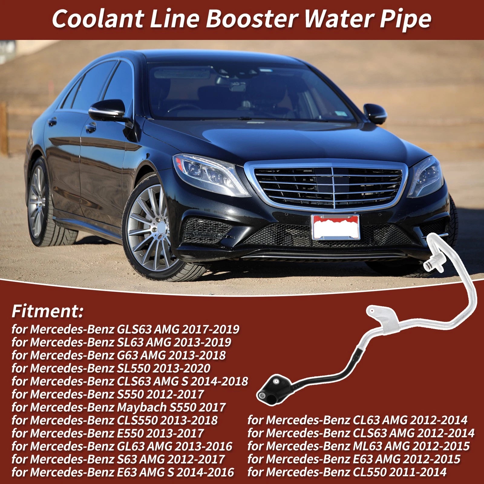 Coolant Line Booster Water Pipe No.2782001300 for Mercedes-Benz S500 (2013–2014)
