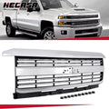 Chrome Grille Assembly for Chevy Silverado 2500 HD 3500 HD (2015–2019)