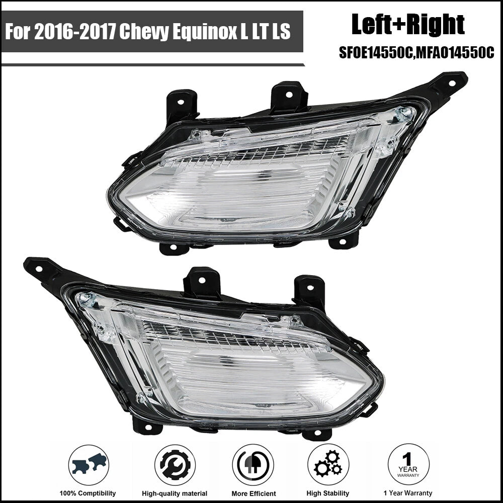 Set of 2 LED Fog Lights for Chevy Equinox (2016–2017)