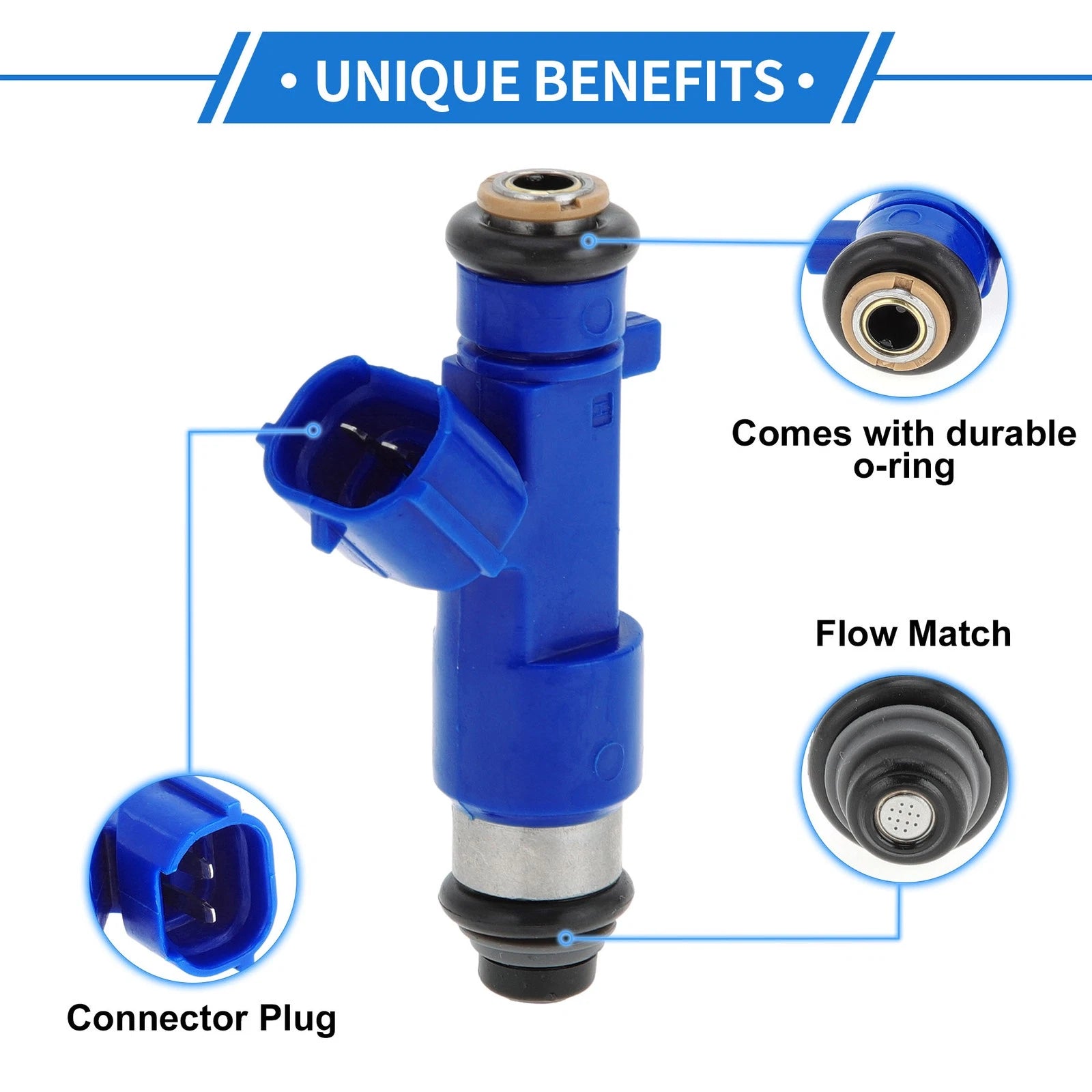 1 Pc Fuel Injector No.16600JF00A for Nissan GT-R 3.8L (2009–2021)