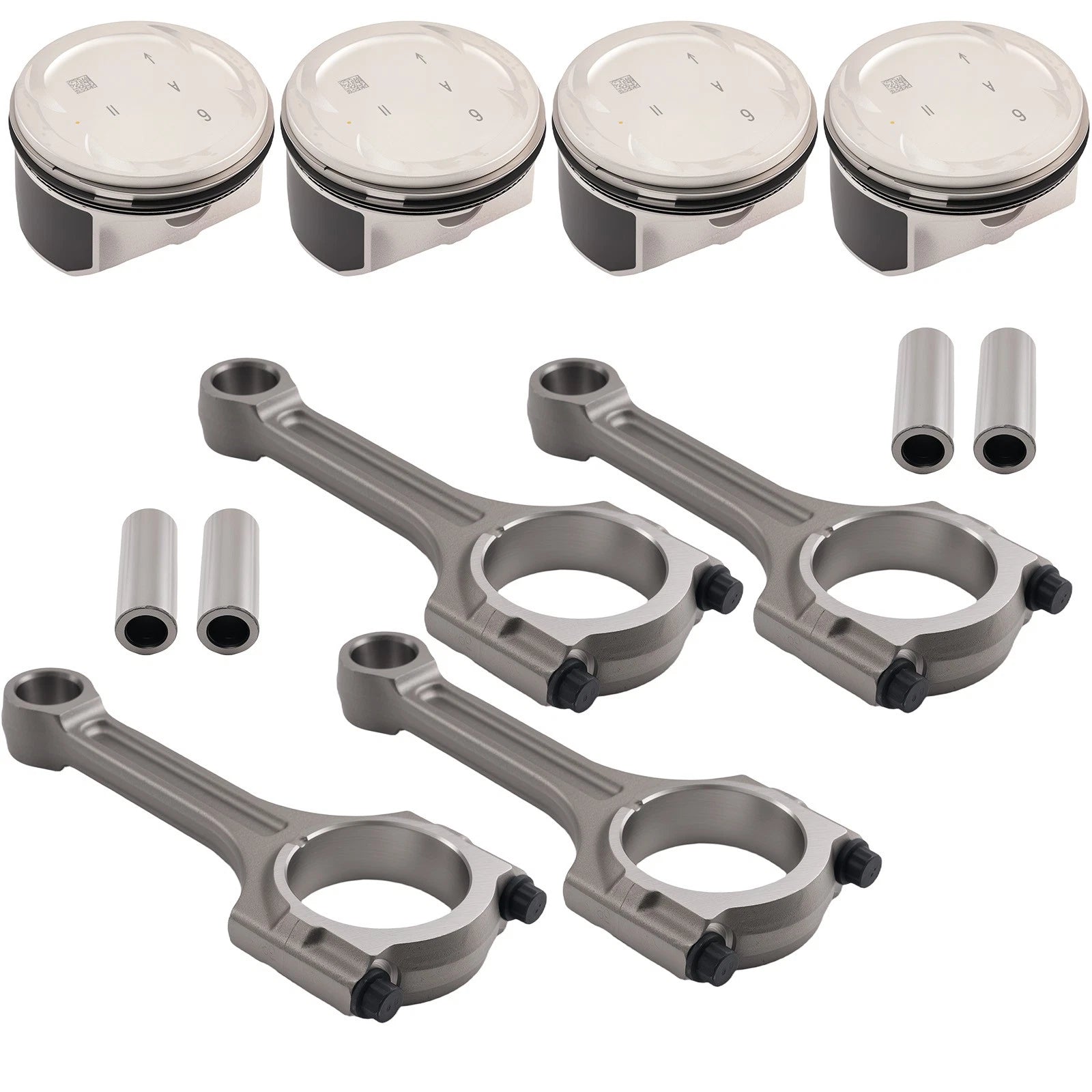 Set of 4 Connecting Rods for Hyundai Sonata Kia Sorento Optima (2011–2019)