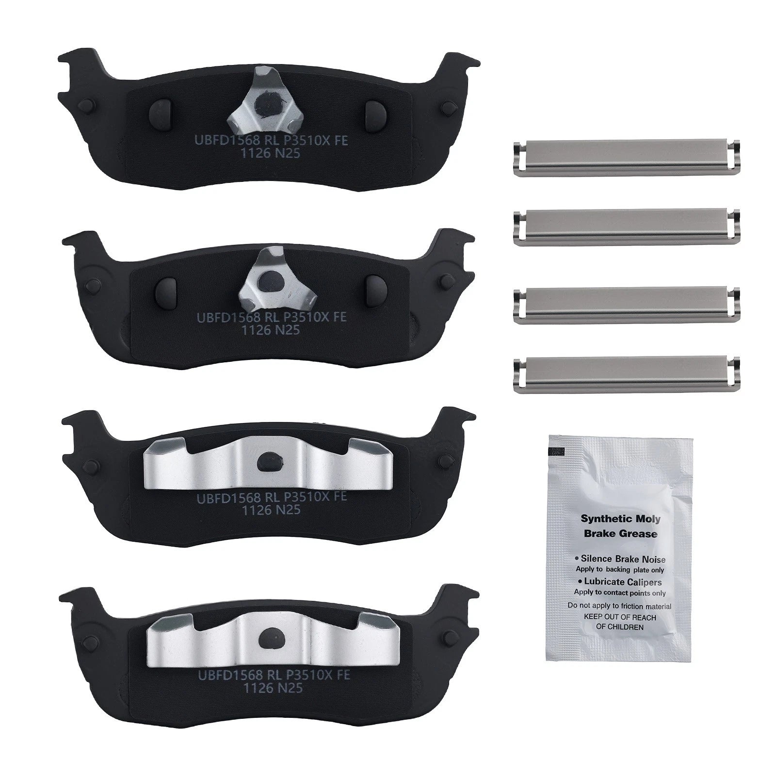 Rear Brake Pads Kit for Ford F-150/F-250 (1998–2004)