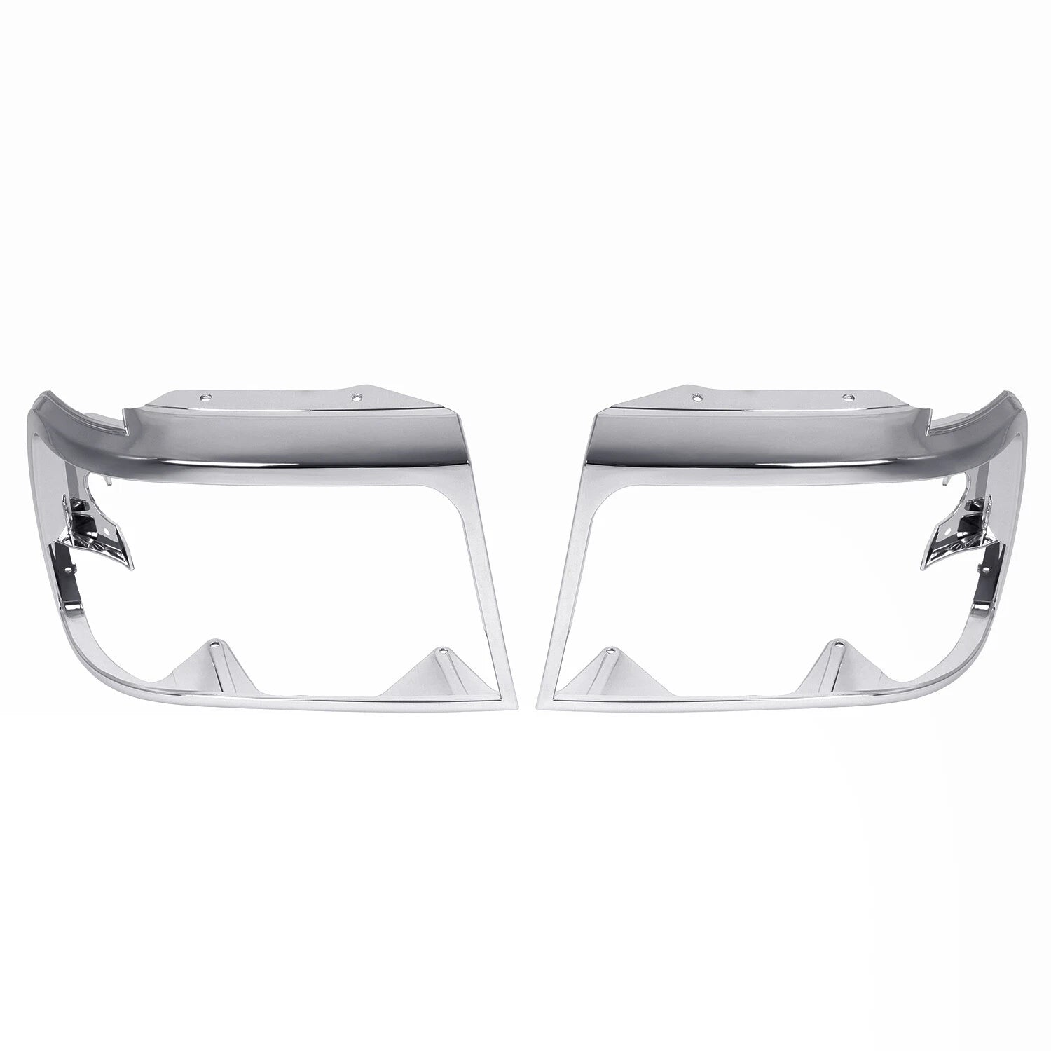 Set of 2 Chrome Headlight Trim Bezels for Ford Bronco F150 (1992–1996)