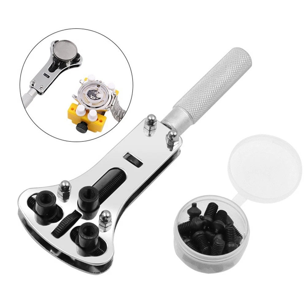 Watch Case Opener Tool for Screw Back Rear Cover (Robust Steel Build)