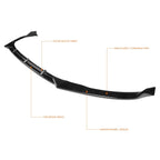 STP-Style Gloss Black Front Bumper Body Kit Lower Spoiler Lip for Optima (2011–2013)