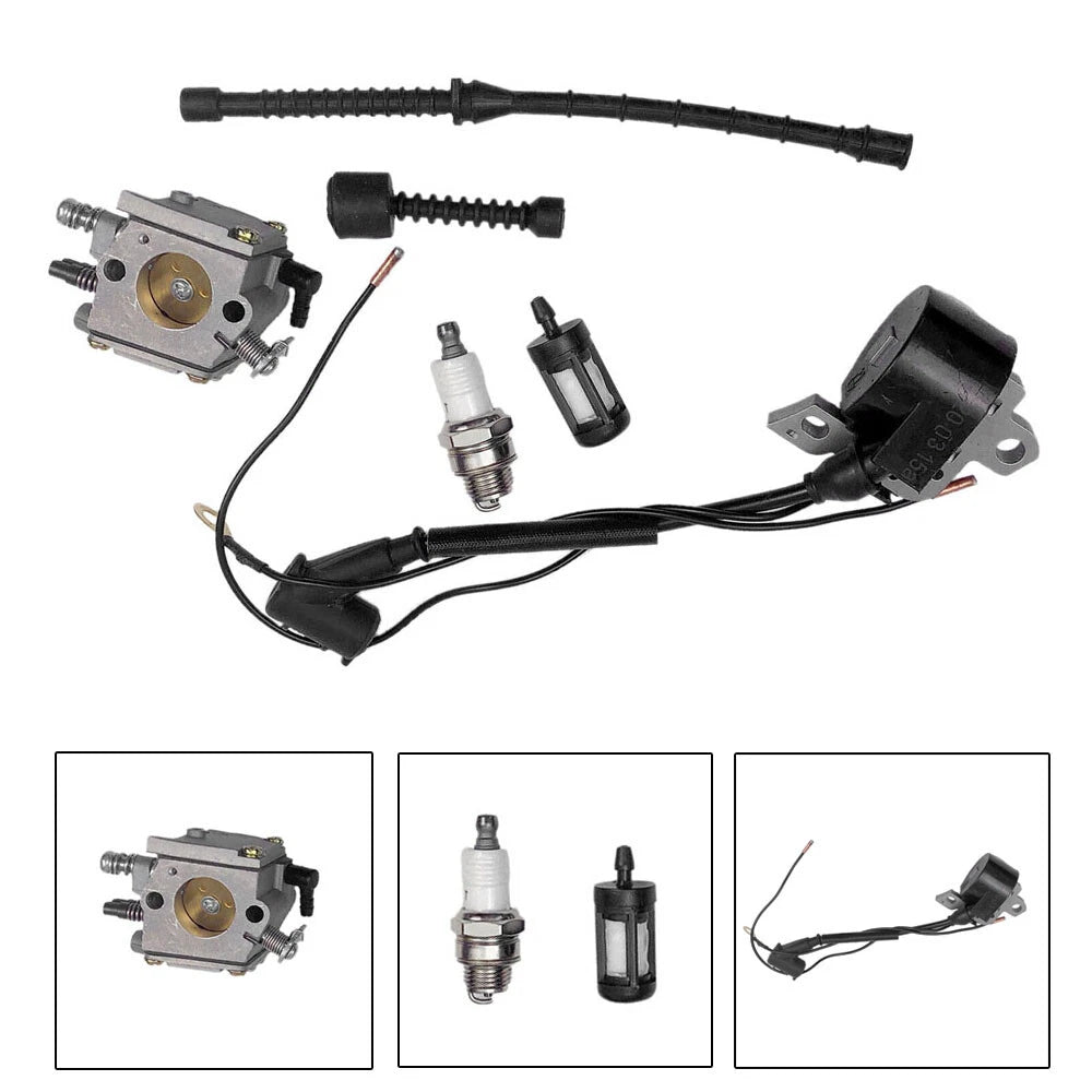 Carburetor Ignition Coil Fuel Filter Kit for STIHL 038 MS380 MS381 (N/A)