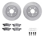 2X Brake Disc and Pad Kit for Jeep Dodge