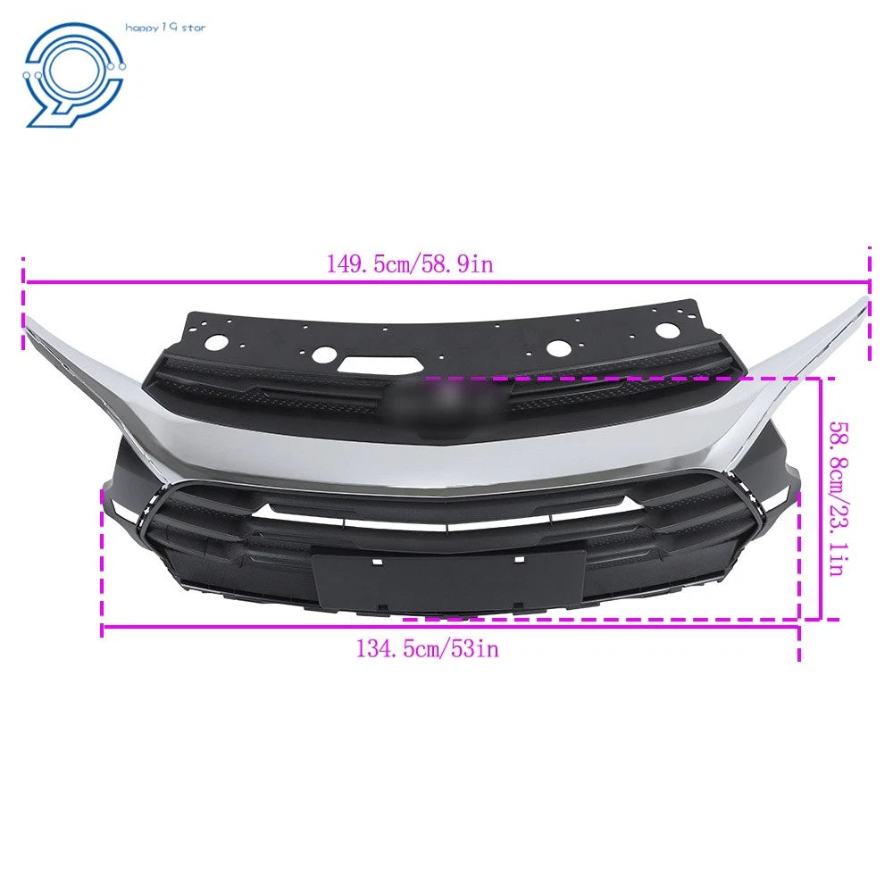 Chrome Front Bumper Grille for Chevrolet Trailblazer (2021-2023)