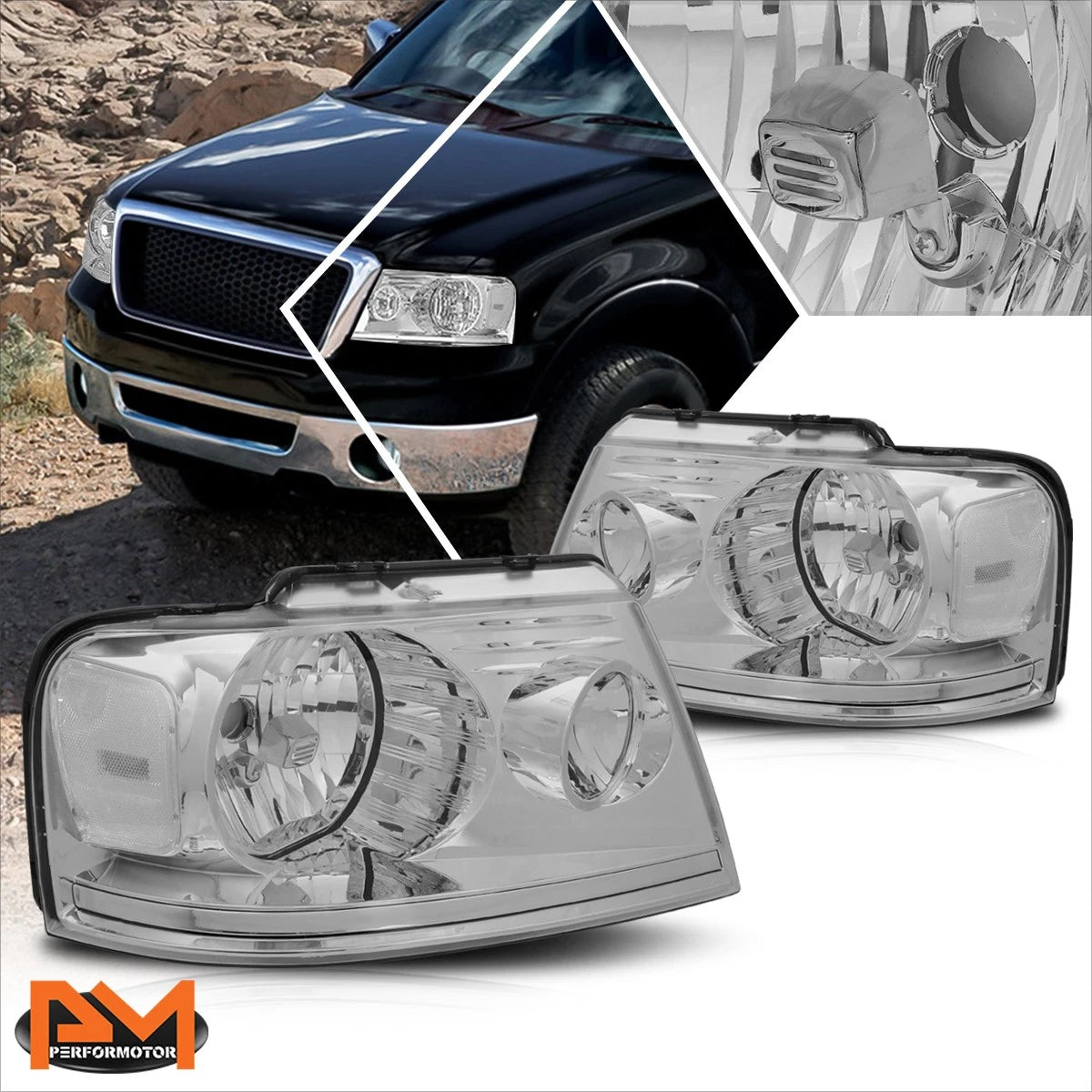 Front Lower Bumper Grille Moulding Chrome for Ford Edge (2011–2014)