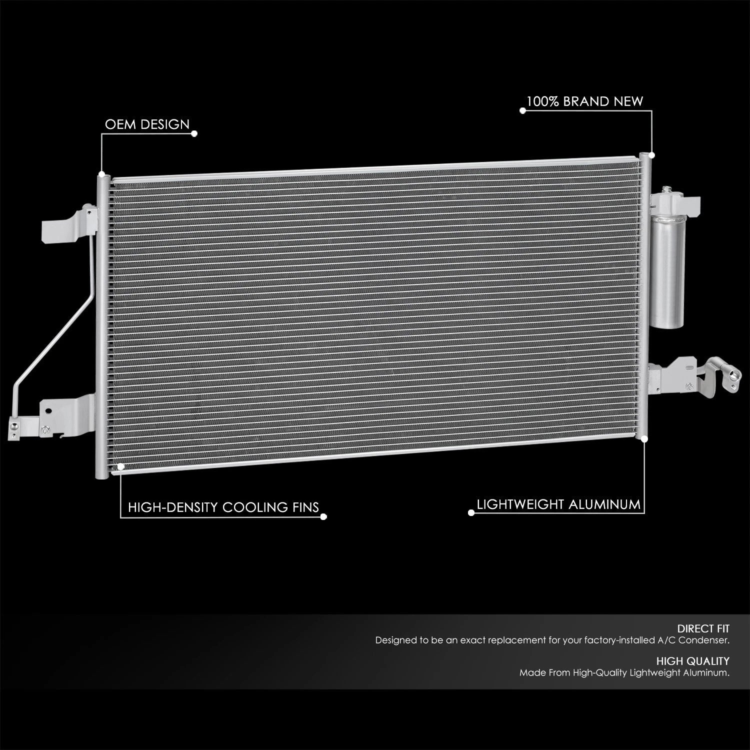 A/C Condenser for Nissan Titan XD 5.6L V8 (2016–2019)