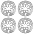4 18" 8 Lug CHROME Wheel Skins Covers Hub Caps for Chevy Silverado 2500 3500 HD