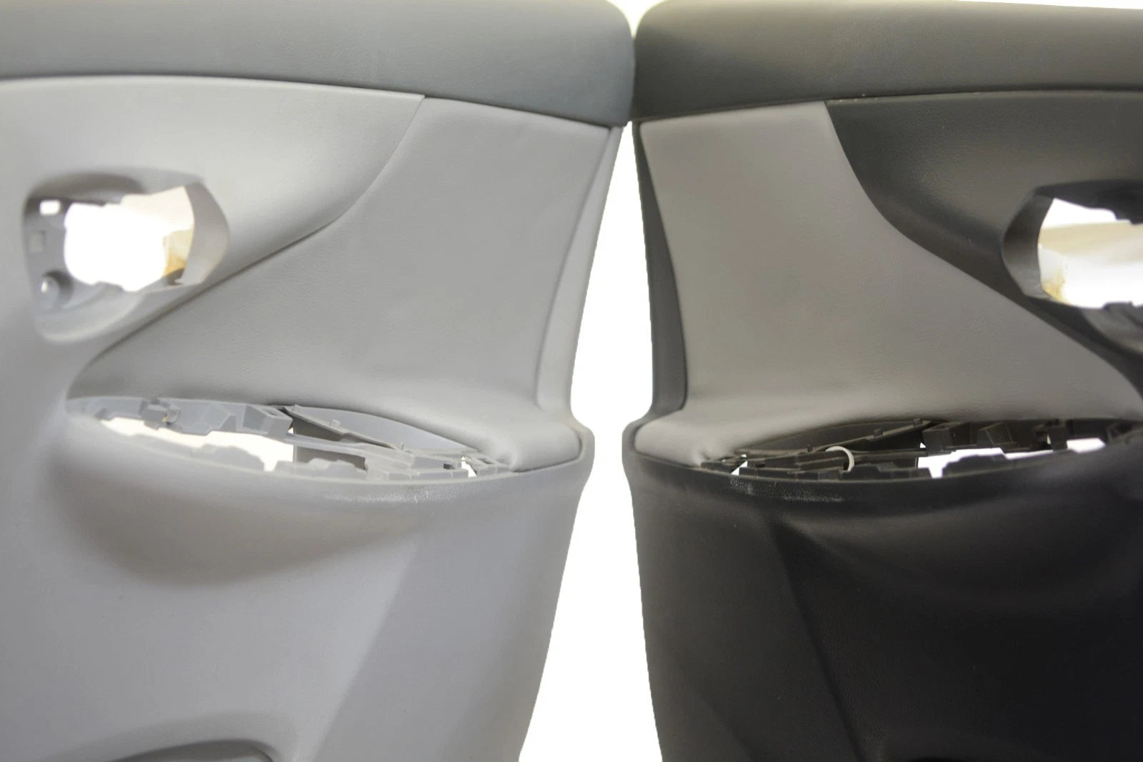 Door Panel Insert Cards for Toyota Corolla (2009–2013) Gray Leather Synthetic