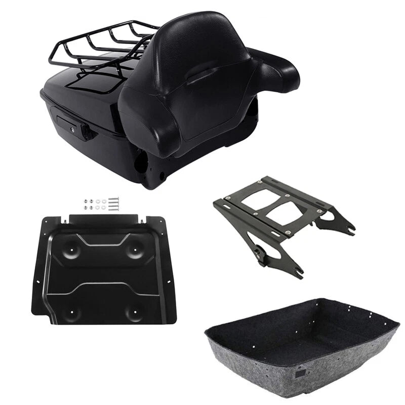 Trunk Backrest Mount Rack Plate for Harley Street Glide (2014–2026)