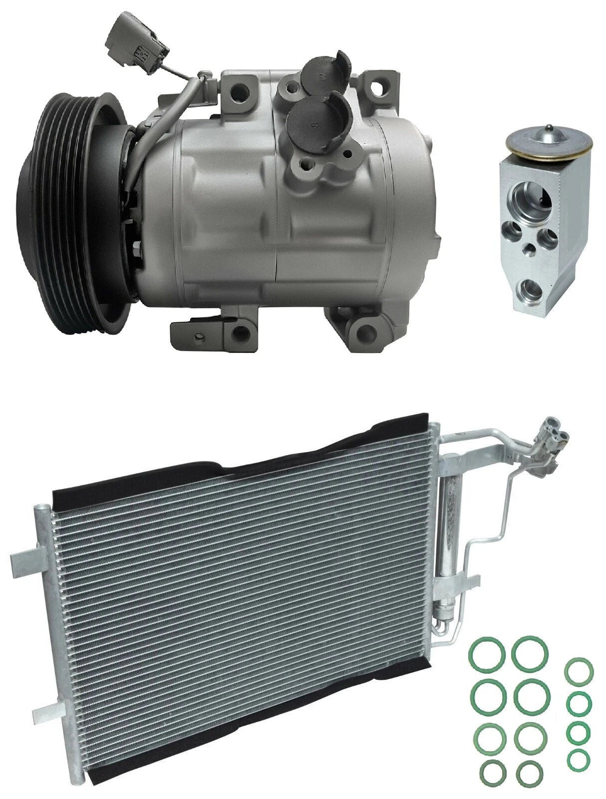 A/C Compressor Kit with Condenser for Mazda 3 2.5L (2010–2010)