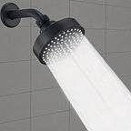 Adjustable 4 Inch Shower Head with Removable Water Restrictor for All Models