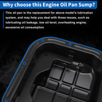 Engine Oil Pan Sump with Drain Plug 111106KA0B for Nissan Pathfinder (2017–2020)