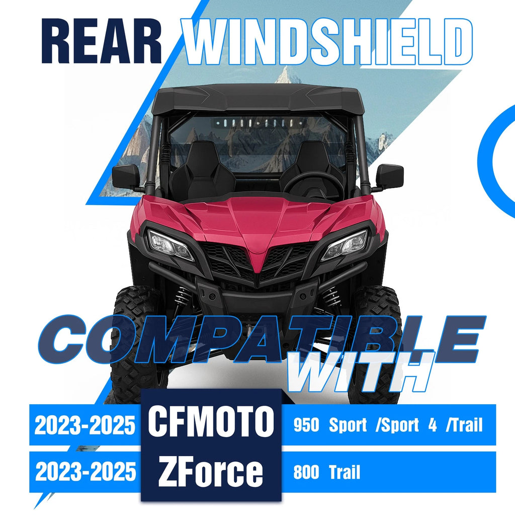 Rear Windshield for CFMoto ZForce 950 Sport & Trail / 800 Trail (2023–2025)
