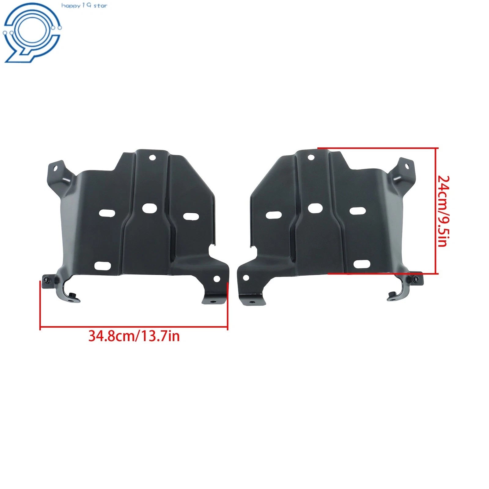 Set of 2 Bumper Brackets for Ford Ranger (2019–2023)