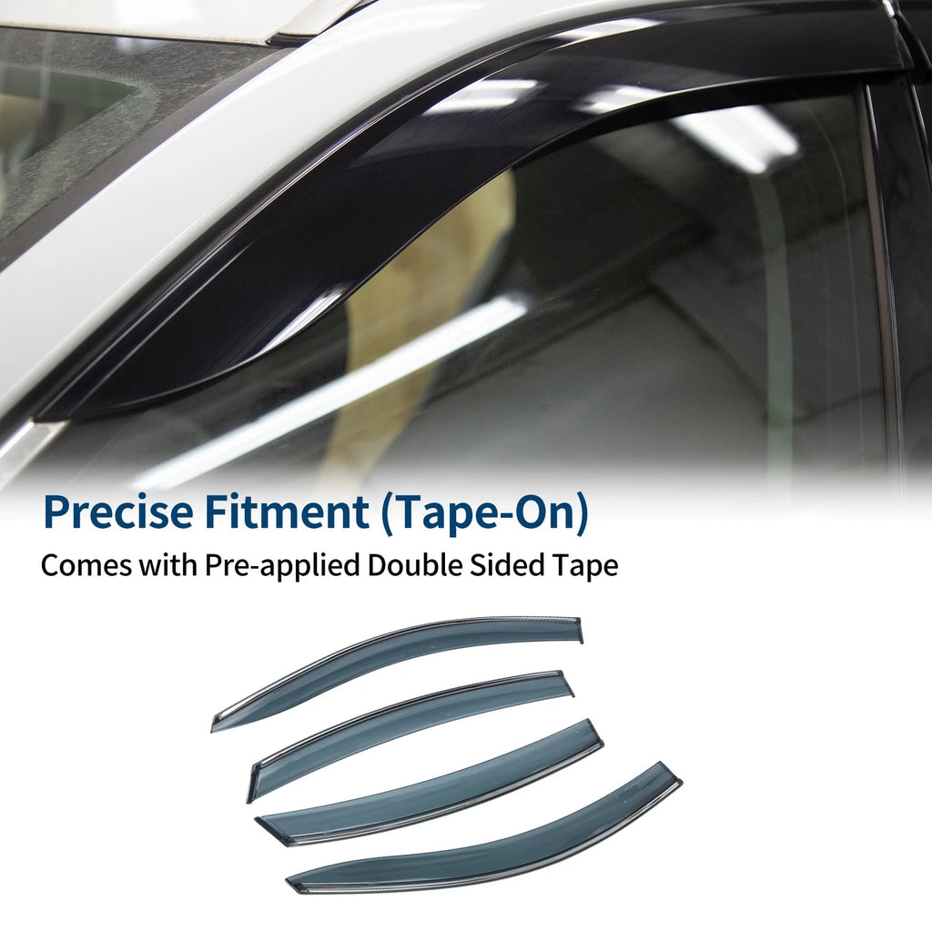 Set of 4 Window Deflectors for Nissan Sentra (2007–2012) 1A Auto 1AWWD00001