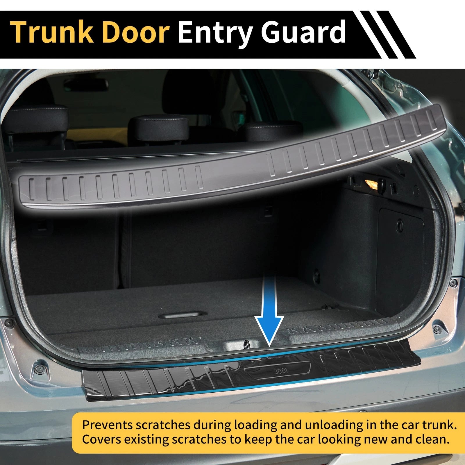 Rear Bumper Topper for BMW X3 (2015–2017) Silver Tone 1 Pcs
