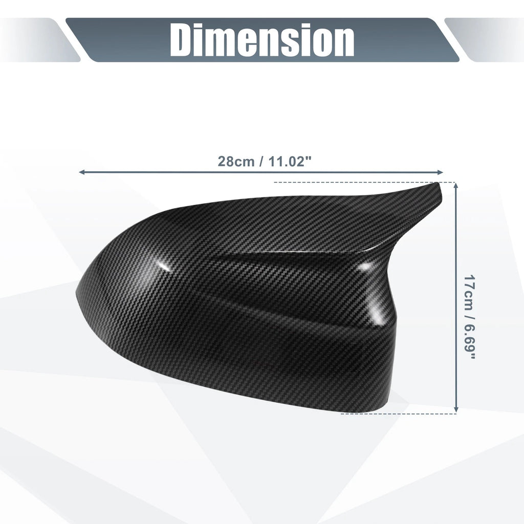 1 Pair Rearview Mirror Cover Overlay Carbon Fiber for BMW X3 G01 (2018–2023)