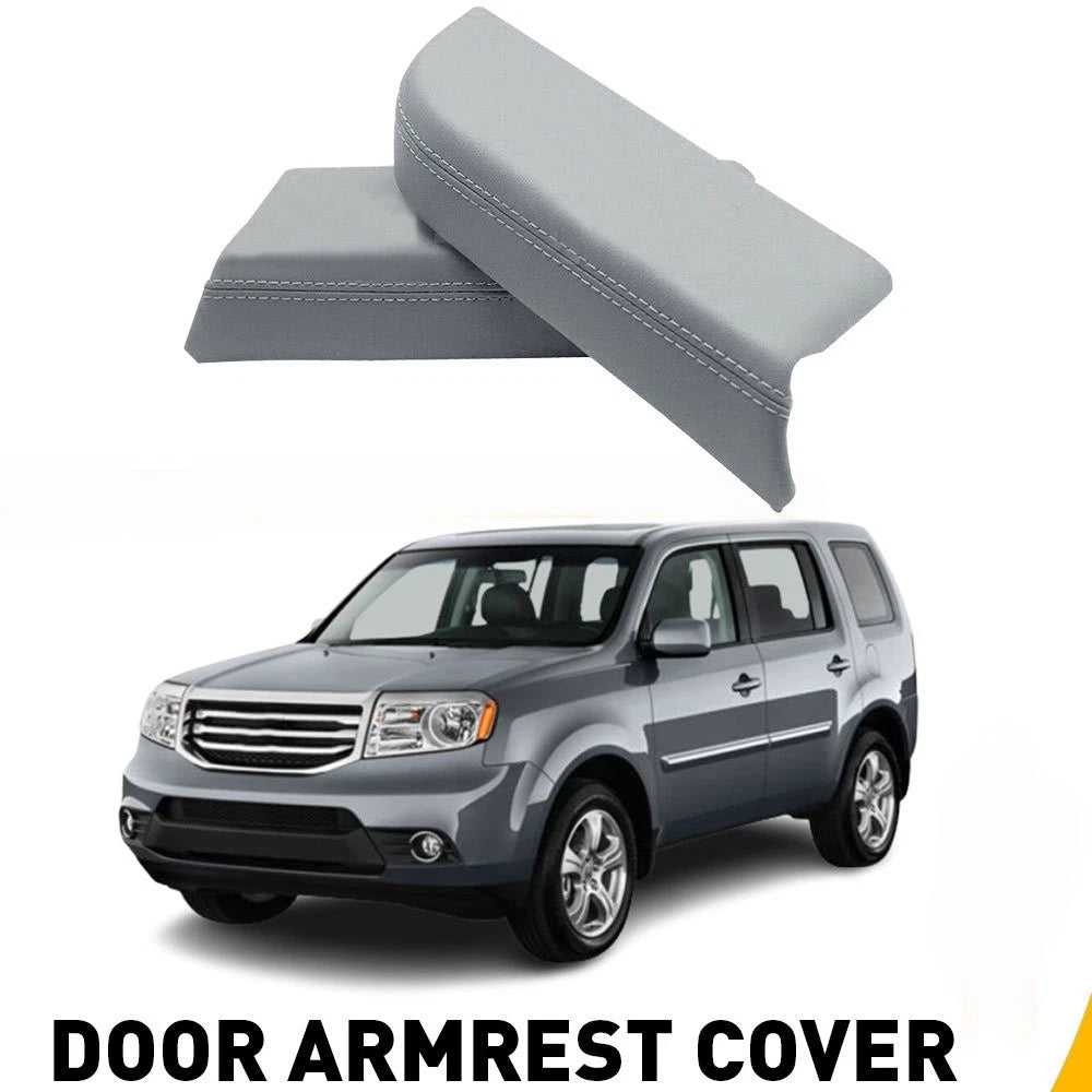 Leather Left Front Driver Door Panel Armrest Cover for Honda Pilot (2009–2015)