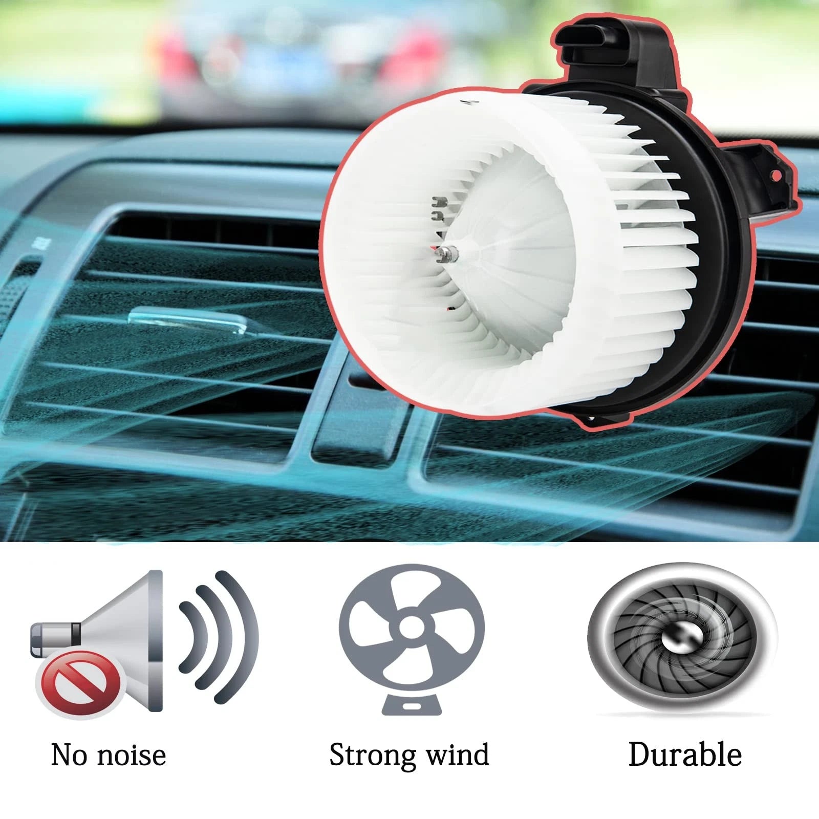 Front AC Blower Motor w/Fan for Toyota Highlander (2008-2019)