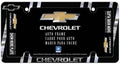 Chrome & Black License Plate Frame for Chevrolet (Heavy Duty)
