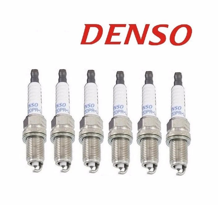 6X Denso Double Platinum Power Spark Plugs PK20PR-P8 for