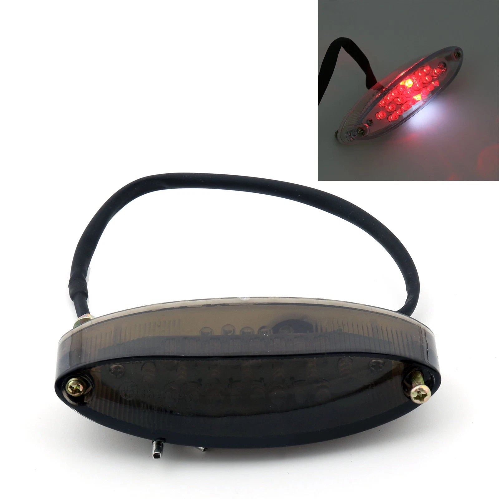 Smoke Lens LED Tail Light for Universal Motorcycle (No Specific Years)