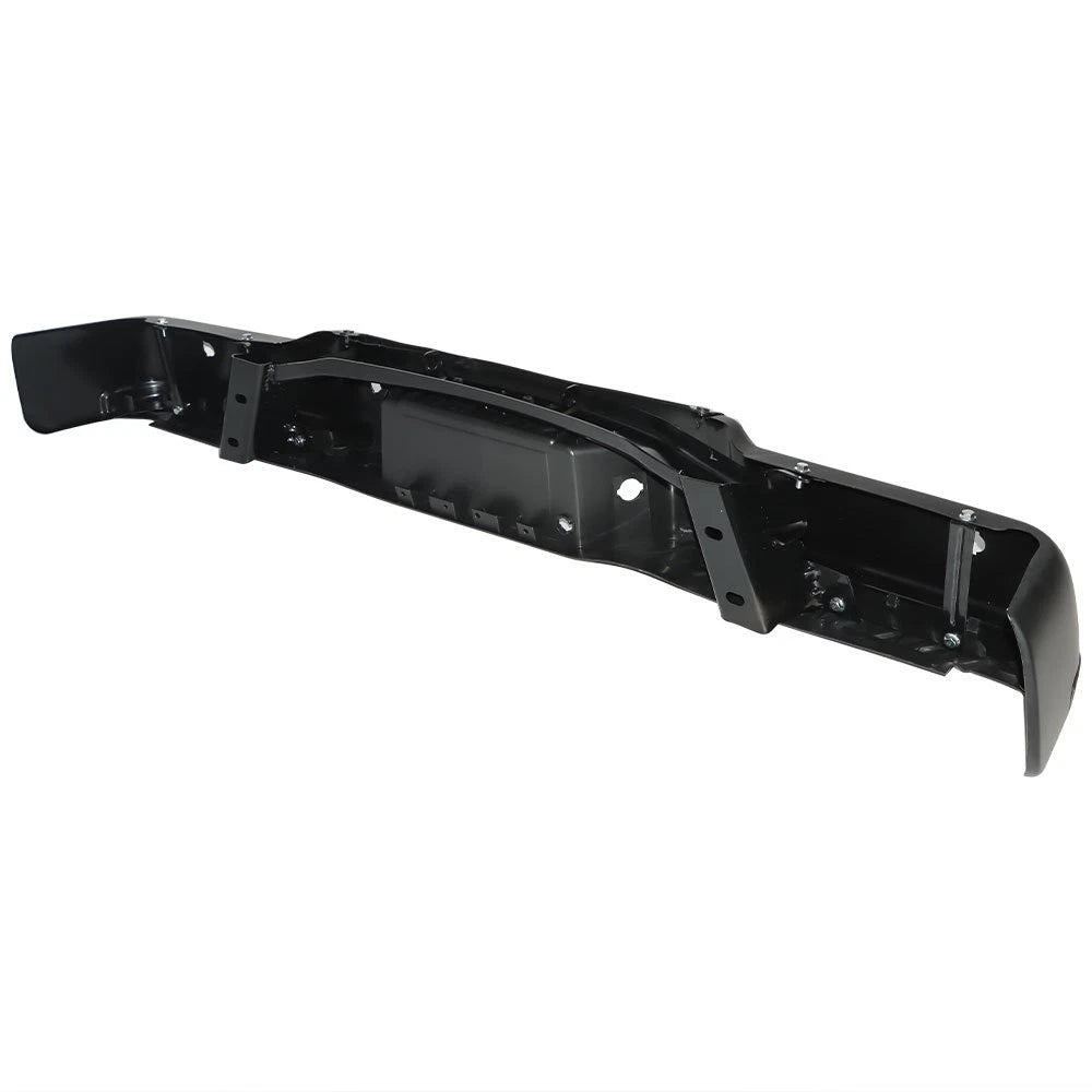 Rear Step Bumper for Ford F150 (2009â2014) Black with Sensor Holes