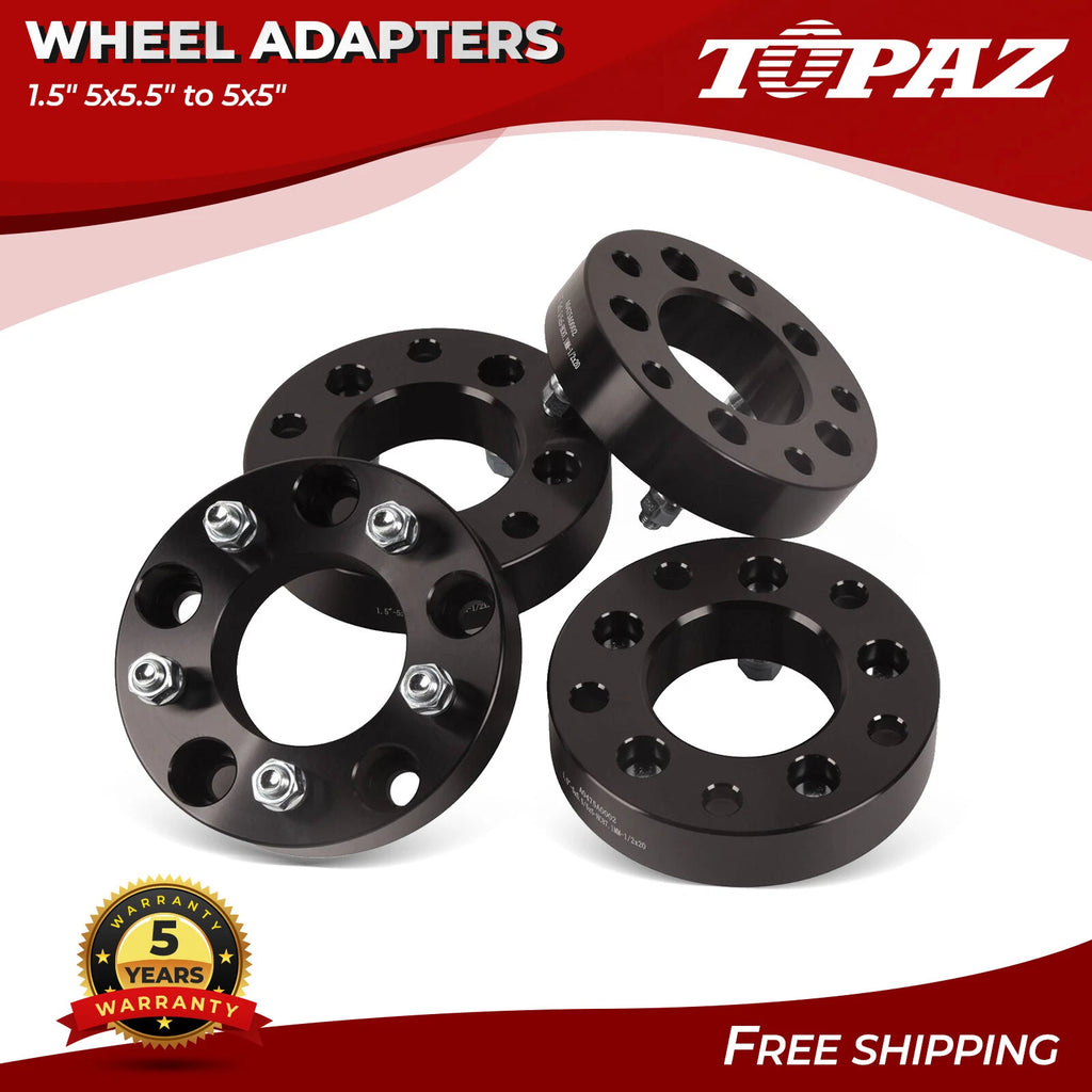 Set of 2 Wheel Spacers Adapters 1.5" for Ram 1500 (2019–2023)