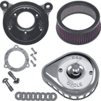 S&S Cycle Stealth Air Cleaner Kit for Harley Touring/Softail (2008–2017) Chrome