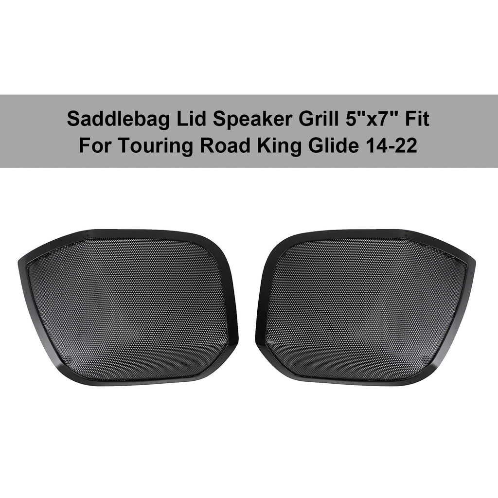 5" x 7" Saddlebag Lid Speaker Grill for Road King Touring Glide (2014–2022)