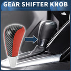 Automatic Gear Shifter Knob for Toyota 4Runner (2003–2021) Faux Leather Black Red